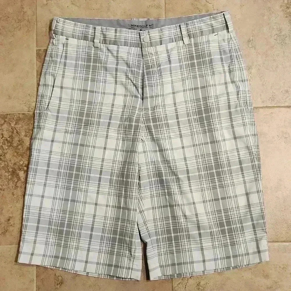 Nike Dri-Fit Plaid Golf Shorts